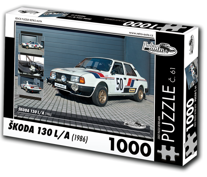 Puzzle - Retro-auta - Puzzle Skoda 130 LA (1986)