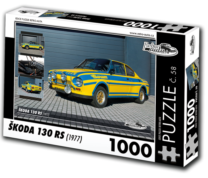Puzzle - Retro-auta - Puzzle Skoda 130 RS (1977)
