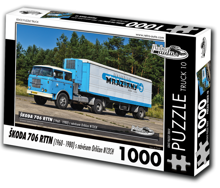 Puzzle - Retro-auta - Škoda 706 RTTN (1960-1980)