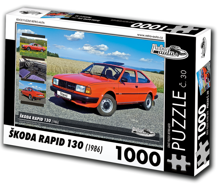 Puzzle - Retro-auta - Puzzle Skoda Rapid 130 (1986)