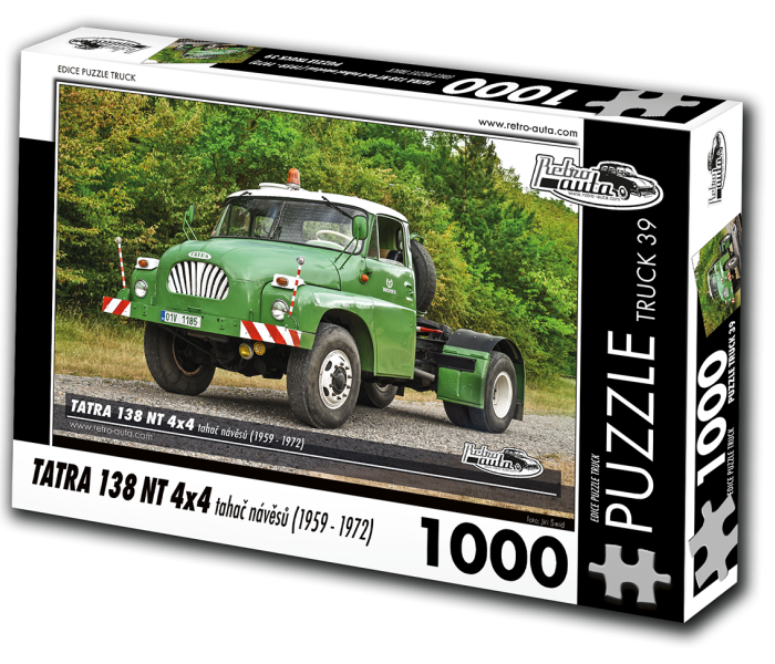 Puzzle - Retro-auta - Tatra 138 NT 4x4 Ciągnik siodłowy (1959-1972)