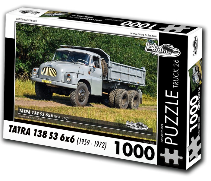 Puzzle - Retro-auta - Tatra 138 S3 6x6 (1959-1972)