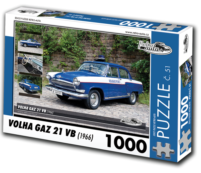 Puzzle - Retro-auta - Puzzle Volha GAZ 21 VB (1966)