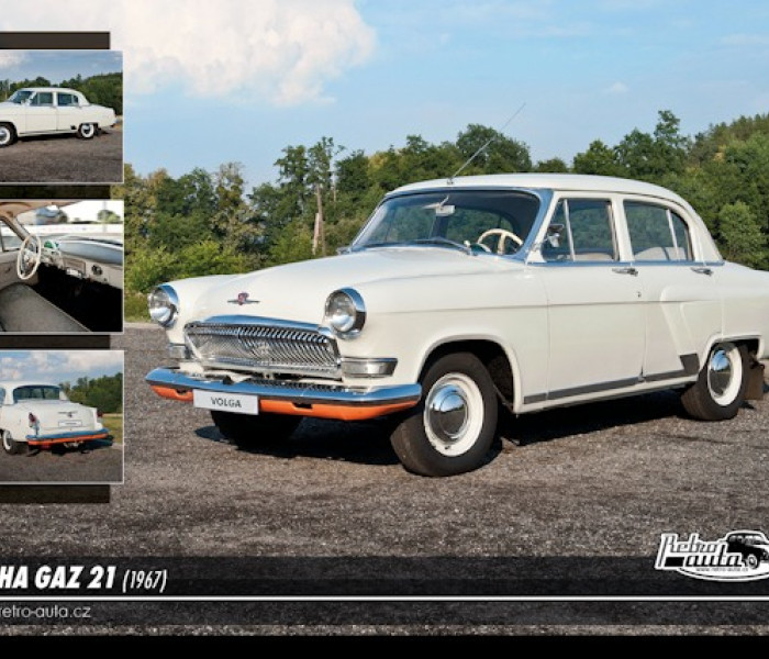 Puzzle - Retro-auta - Puzzle Volha GAZ 21 (1967)