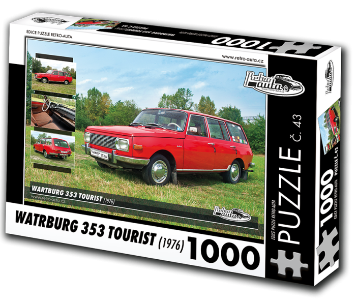 Puzzle - Retro-auta - Puzzle Wartburg 353 Tourist (1976)
