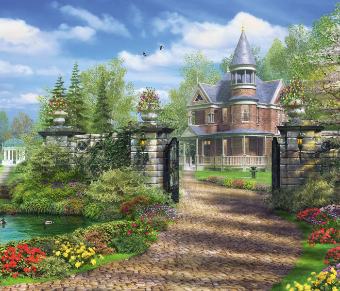 Puzzle - Schmidt - Sielankowa wiejska rezydencja