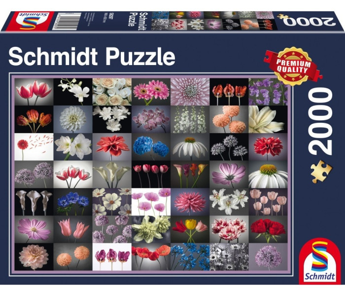 Puzzle - Schmidt - Kwiatowa kartka z życzeniami