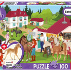 Puzzle - Schmidt - Na farmie koni + figurka