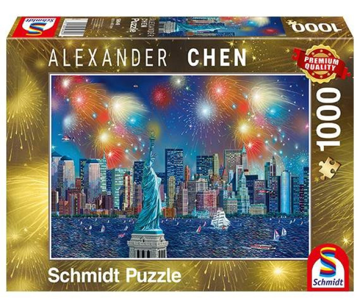 Puzzle - Schmidt - Fajerwerki nad Statuą Wolności