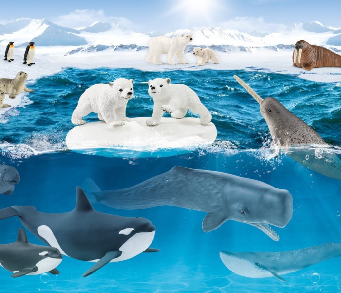 Puzzle - Schmidt - Na Antarktydzie + figurka