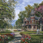 Puzzle - Schmidt - Rezydencja wiejska z wieżyczką