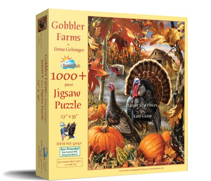 Puzzle - Sunsout - Indyki jesienią