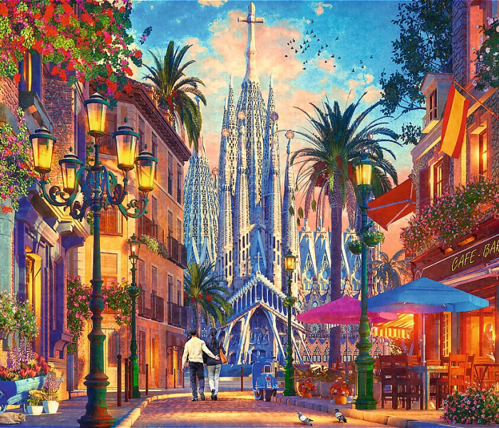 Puzzle - Trefl - Barcelona, ​​​​Hiszpania