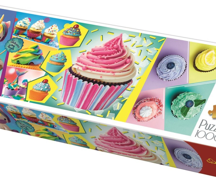 Puzzle - Trefl - Kolorowe ciasta – Puzzle Panoramiczne