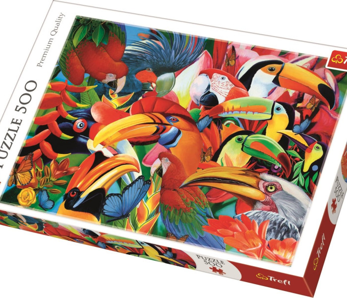 Puzzle - Trefl - Kolorowe ptaki