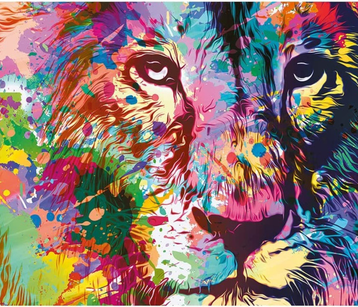 Puzzle - Trefl - Kolorowy lew