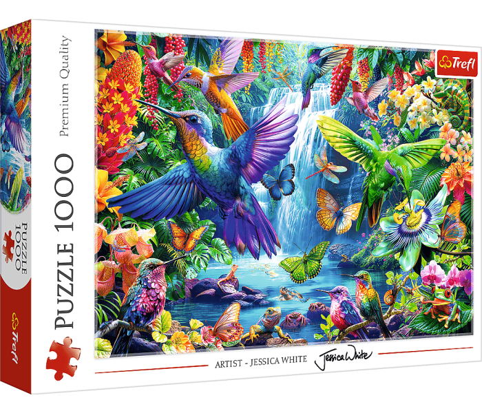 Puzzle - Trefl - Kolibry w tropikach