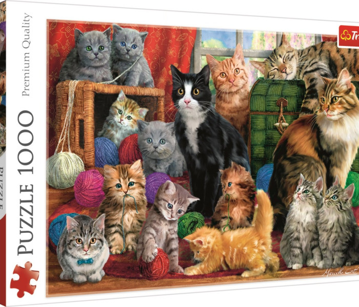 Puzzle - Trefl - Spotkanie kotów