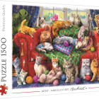Puzzle - Trefl - Koty na sofie