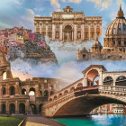 Puzzle - Trefl - Ulubione miejsca: Włochy