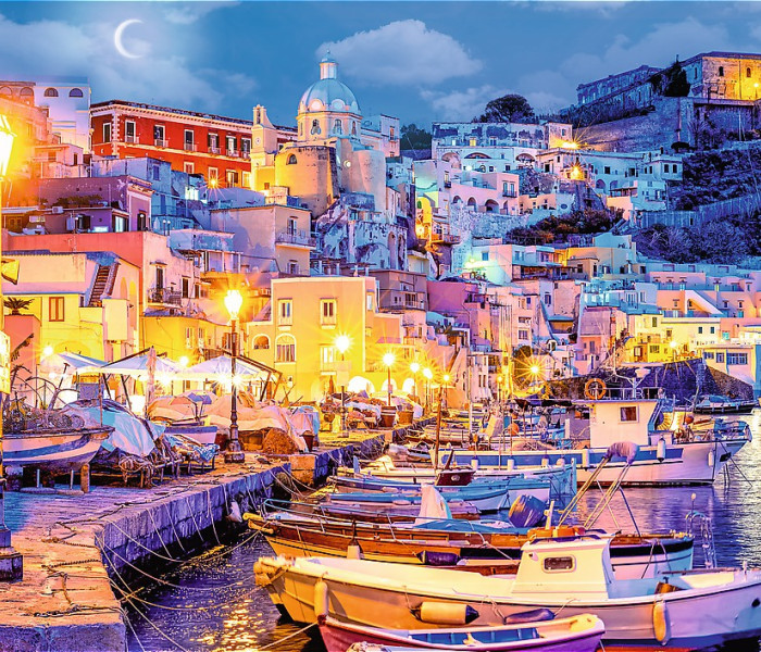 Puzzle - Trefl - Wyspa Procida nocą, Włochy
