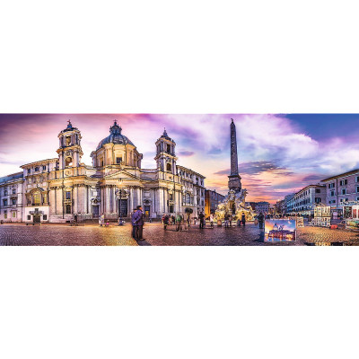 Piazza Navona, Rzym – Puzzle Panoramiczne 