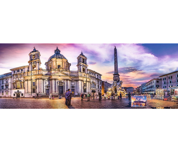 Puzzle - Trefl - Piazza Navona, Rzym – Puzzle Panoramiczne