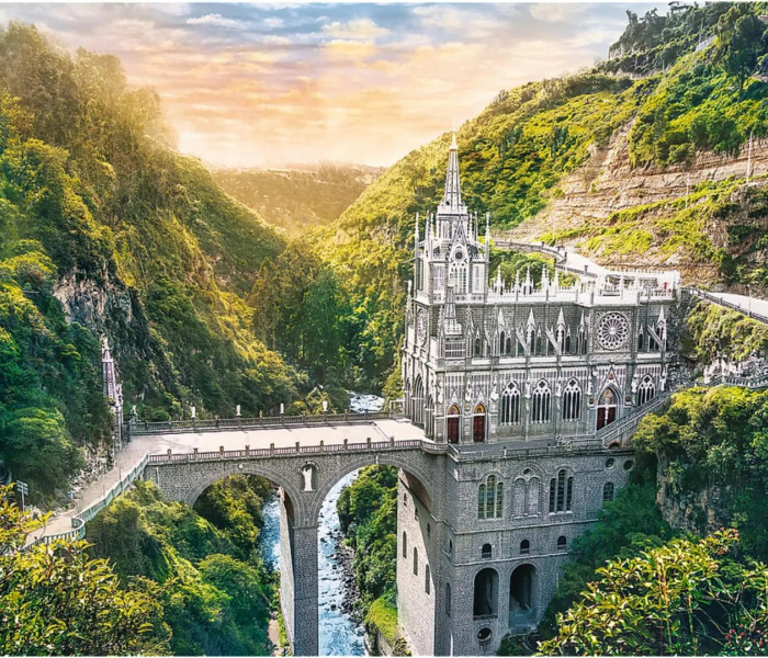 Puzzle - Trefl - Sanktuarium Las Lajas, Kolumbia
