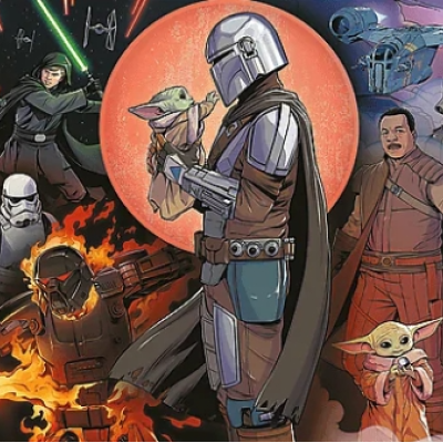 The Mandalorian:Przygoda - Puzzle Panoramiczne 