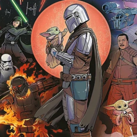 The Mandalorian:Przygoda - Puzzle Panoramiczne 