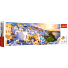 Puzzle - Trefl - Zachód słońca na Santorini, Grecja - Puzzle Panoramiczne