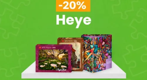 20% rabatu na puzzle Heye