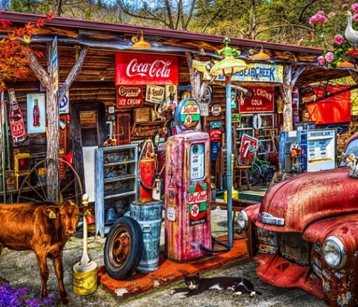 Puzzle - Bluebird - Stacja paliw