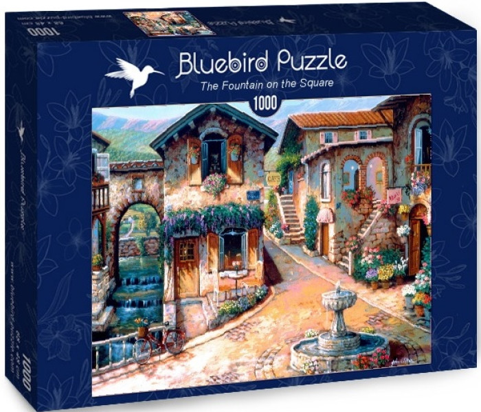 Puzzle - Bluebird - Fontanna na placu
