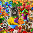 Puzzle - Bluebird - Figlarne kocięta