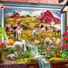 Puzzle - Bluebird - Malowana farma