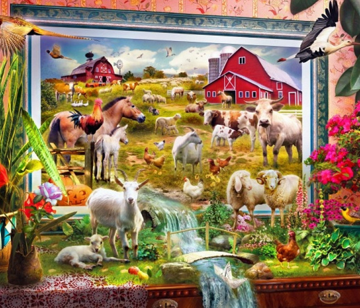 Puzzle - Bluebird - Malowana farma