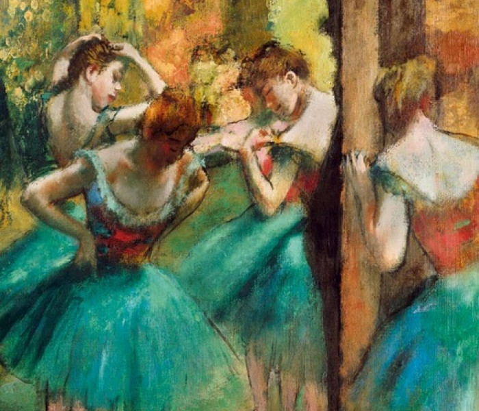 Puzzle - Bluebird - Różowo-zielona tancerka