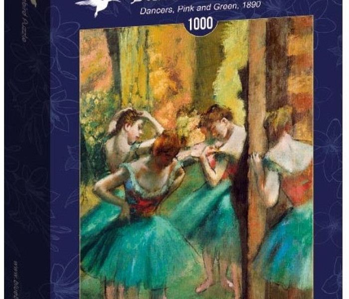 Puzzle - Bluebird - Różowo-zielona tancerka