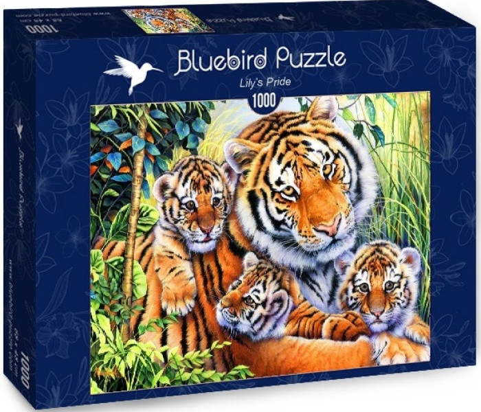 Puzzle - Bluebird - Rodzina tygrysów