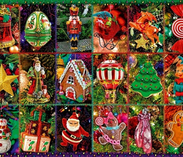 Puzzle - Bluebird - Świąteczne ozdoby