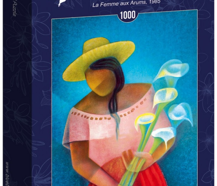 Puzzle - Bluebird - Kobieta z kwiatami