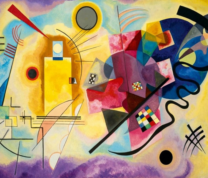 Puzzle - Bluebird - Żółty, czerwony, niebieski