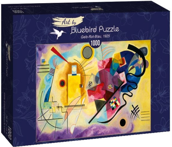 Puzzle - Bluebird - Żółty, czerwony, niebieski