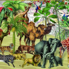 Puzzle - Bluebird - Zwierzęta na pustyni