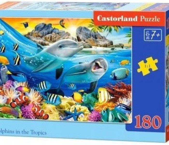 Puzzle - Castorland - Delfiny w tropikach