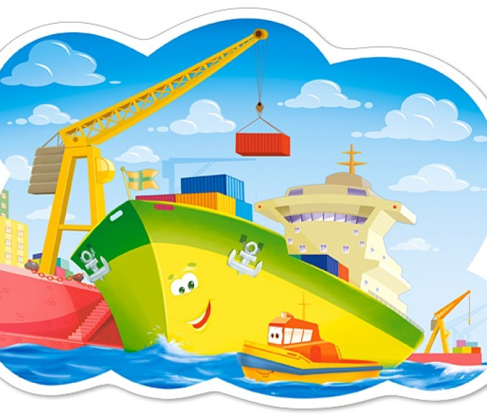 Puzzle - Castorland - Dzień w porcie - Maxi