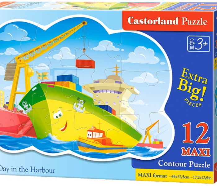 Puzzle - Castorland - Dzień w porcie - Maxi
