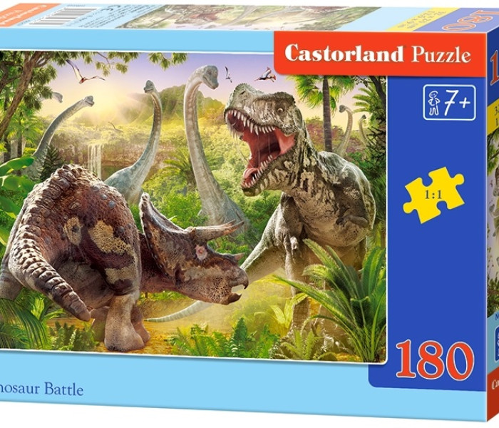 Puzzle - Castorland - Walka dinozaurów