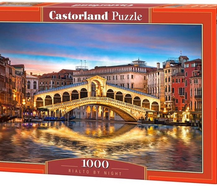 Puzzle - Castorland - Most Rialto nocą